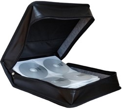 MediaRange | Opbergmap | 200 Disc | Zipper | Wallet | Kunstleer