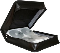 MediaRange | Opbergmap | 300 Disc | Zipper | Wallet | Kunstleer