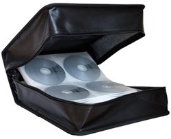 MediaRange | Opbergmap | 500 Disc | Zipper | Wallet | Kunstleer