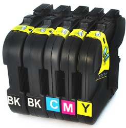 LC-980 | 5 Pack | Huismerk | Cartridges voor Brother