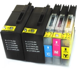 LC-1280 | 5 Pack | Huismerk | Cartridges voor Brother