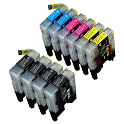 LC-1280 | 10 Pack | Huismerk | Cartridges voor Brother