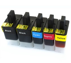 LC-900 | 5 Pack | Huismerk | Cartridges voor Brother