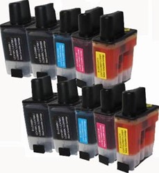 LC-900 | 10 Pack | Huismerk | Cartridges voor Brother