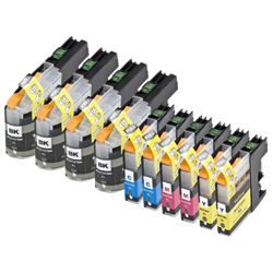 LC-127 XL | LC-125 XL | 10 Pack | Huismerk | Cartridges voor Brother