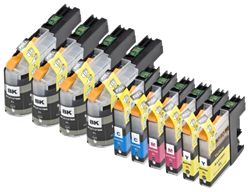 LC-127 XL | LC-125 XL | 10 Pack | Huismerk | Cartridges voor Brother
