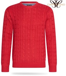 Adria Cable Sweater Red