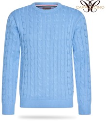 Adria Cable Sweater Sky