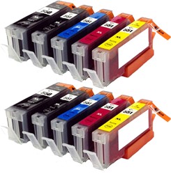 PGI-550 XL | CLI-551 XL | 10 Pack | Huismerk | Cartridges voor Canon