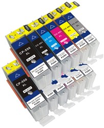 PGI-550 XL | CLI-551 XL | 12 Pack | Huismerk | Cartridges voor Canon