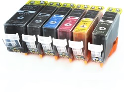 PGI-520 | CLI-521 | 6 Pack | Huismerk | Cartridges voor Canon