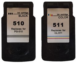 PG-510 | CL-511 | 2 Pack | Huismerk | Cartridges voor Canon