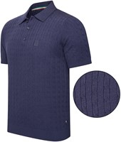 Caorle Cable Polo S/S Navy S
