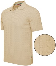 Caorle Cable Polo S/S Sand
