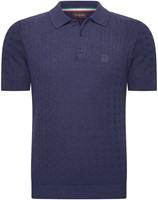Caorle Cable Polo S/S Navy S-2