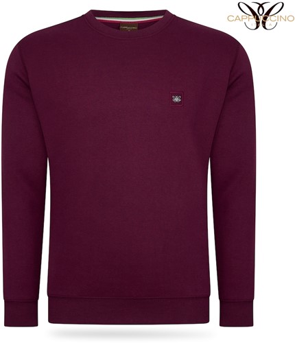 Prato Fleece Sweater Roundneck Burgundy S