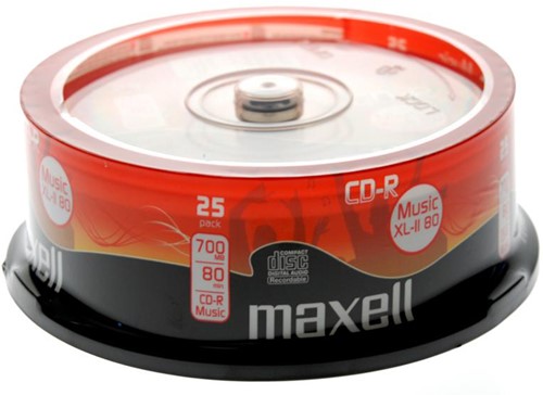 Maxell | CD-R | Audio | Music | 80 Min | 25 stuks