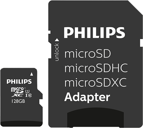 Philips | MicroSDXC | 128 GB | Class | 10
