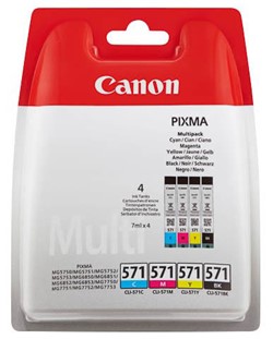 CLI-571 | 4 Pack | Origineel | Cartridges voor Canon