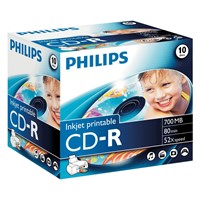 Philips | CD-R | 700 MB | Inkjet Printable | 10 stuks