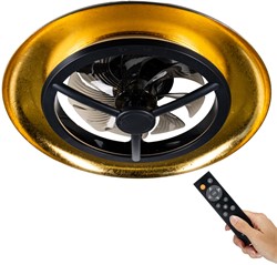 Led | Plafondventilator | LED Verlichting | Incl. Afstandbediening | 1800-4000K | Dimbaar | Ø55cm | Goud