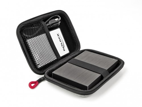DeLock | Harddisk | Beschermhoes | 2,5 inch | Wallet | Grijs-2