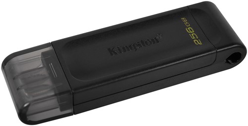 Kingston | USB Stick | 256 GB | USB-C 3.2 Gen-1 | DataTraveler 70 | Zwart-3