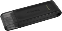 Kingston | USB Stick | 64 GB | USB-C 3.2 Gen-1 | DataTraveler 70 | Zwart-3