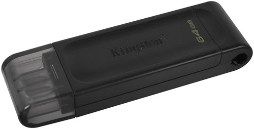 Kingston | USB Stick | 64 GB | USB-C 3.2 Gen-1 | DataTraveler 70 | Zwart-3