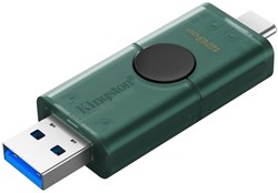 Kingston | USB Stick | 128 GB | USB 3.2 Gen-1 | USB-A | USB-C | DataTraveler DuaG2 | Groen
