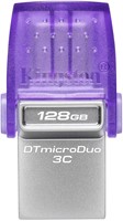 Kingston | USB Stick | 128 GB | USB 3.2 Gen-1 | USB-A | USB-C | DataTraveler Dual | 200R | Small | Paars-2