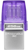 Kingston | USB Stick | 256 GB | USB 3.2 Gen-1 | USB-A | USB-C | DataTraveler Duo | 200R | Small | Paars-2