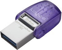 Kingston | USB Stick | 64 GB | USB 3.2 Gen-1 | USB-A | USB-C | DataTraveler Dual | 200R | Small | Paars-3