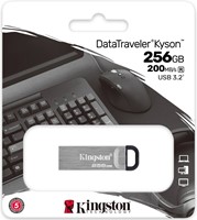 Kingston | USB Stick | 256 GB | USB 3.2 Gen-1 | Datatraveler Kyson | 200R/60W | Metal