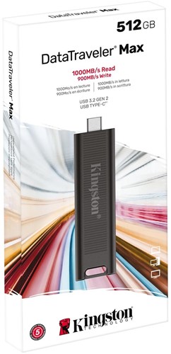 Kingston | USB Stick | 512 GB | USB 3.2 Gen-2 | Datatraveler Max | 1000R/900W