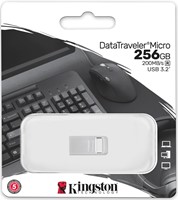 Kingston | USB Stick | 256 GB | USB 3.2 Gen-1 | Datatraveler Small | 200R | Metal
