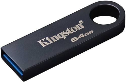 Kingston | USB Stick | 64 GB | USB 3.2 Gen-1 | DataTraveler SE9 G3 | 220R/100W | Metal | Donker nikkel-3