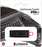Kingston | USB Stick | 256 GB | USB 3.2 Gen-1 | DataTravler Exodia | Zwart-Paars