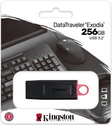 Kingston | USB Stick | 256 GB | USB 3.2 Gen-1 | DataTravler Exodia | Zwart-Paars
