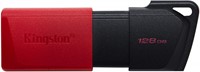 Kingston | USB Stick | 128 GB | USB 3.2 Gen-1 | DataTravler Exodia M | Slider | Zwart-Rood-2