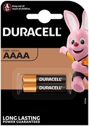 Duracell | Batterijen | Alkaline | AAAA | E96 | 2 Stuks