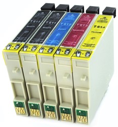 T061 | 5 Pack | Huismerk | Cartridges voor Epson