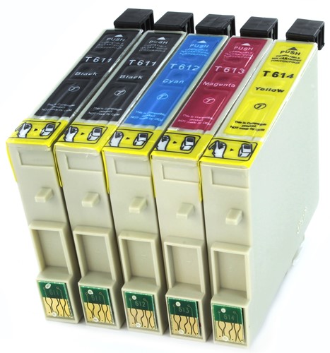 T061 | 5 Pack | Huismerk | Cartridges voor Epson