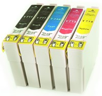 T071 | 5 Pack | Huismerk | Cartridges voor Epson