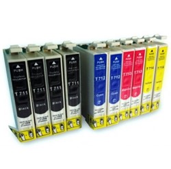 T071 | 10 Pack | Huismerk | Cartridges voor Epson