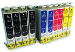 T071 | 10 Pack | Huismerk | Cartridges voor Epson