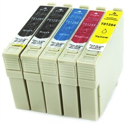 T128 | 5 Pack | Huismerk | Cartridges voor Epson