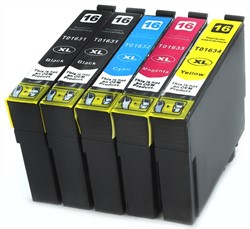 16 XL | 5 Pack | Huismerk | Cartridges voor Epson