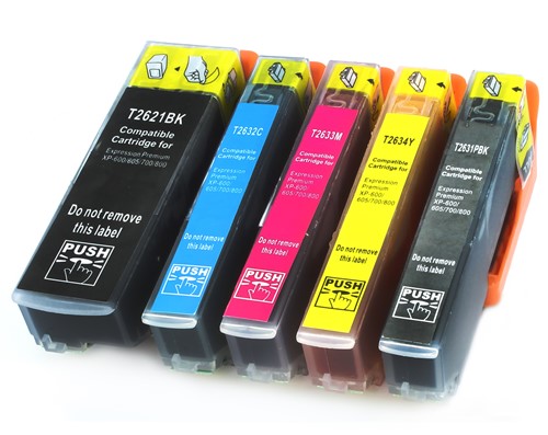 26 XL | 5 Pack | Huismerk | Cartridges voor Epson