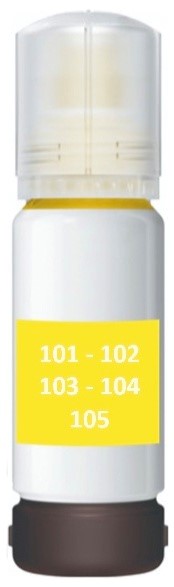 T101 | T102 | T103 | T104 | T105 | 1x Geel | Huismerk | EcoTank voor Epson